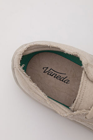 1383 V-Barefoot Comfort Keten Kadın Ayakkabı Bej