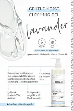 Skin401 Nemlendirici Tazelik ve Parlaklık Veren Yüz Temizleme Jeli 200ml