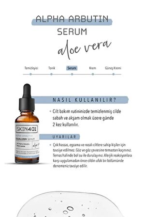 Skin401 Arbutin %2 Cilt Tonu Eşitleyici Leke Karşıtı Serum 30ml