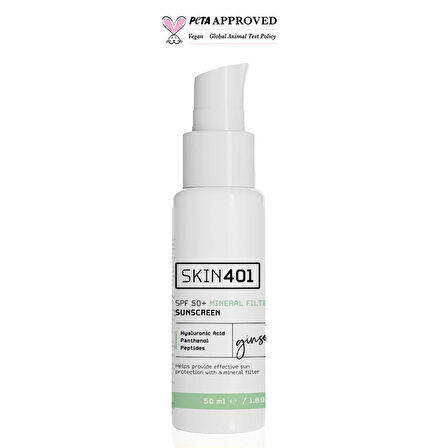 Skin401 SPF 50+ Mineral Filtre Güneş Kremi 50ml