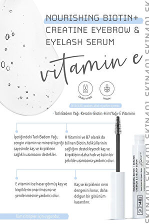 Skin401 Biotin & Keratin Dolgunlaştırıcı Besleyici Uzatıcı Kaş & Kirpik Serumu 6.5ml