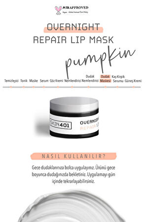 Skin401 Onarıcı Gece Dudak Bakım Maskesi 20ml (LİP SLEEPİNG MASK)