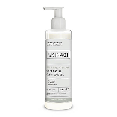 Skin401 Rice Brightening Soft Facial Cleansing Gel 200 ml