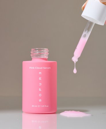 Pink Cloud Serum-Nemlendirici Etkili, Yatıştırıcı, Bariyer Güçlendirici, Hassas Cilt Sakinleştirici, Cica&Hyalüronik Asit İçeren Bakım Serumu-30 ML