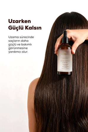 Biberiye, Hint ve Kabak Çekirdeği Yağlı Çift Etkili Saç Bakım Yağı 100 ml – Dökülme Karşıtı Etki Double Effect Hair Oil