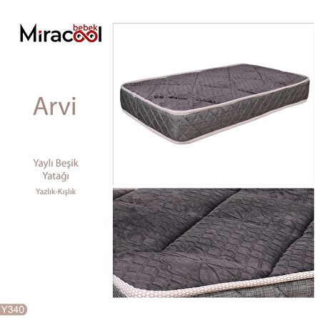 Arvi Yaylı Lüks Beşik Yatağı 60x120 Bebek Yatağı