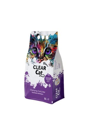 Clear Cat Blanco Topaklaşan Bentonit Kedi Kumu 5 L Lavanta Kokulu