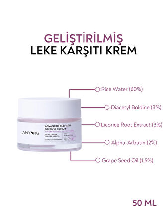 Anyong Leke Karşıtı Ve Aydınlatıcı Cilt Bakım Seti (TONİK, SERUM, KREM) / Pirinç Suyu Ve Arbutin