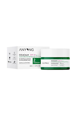 ANYONG Cica Tiger Grass Ton Eşitleyici Krem Medium 20 Spf 30 ml Orta Cilt Tonları