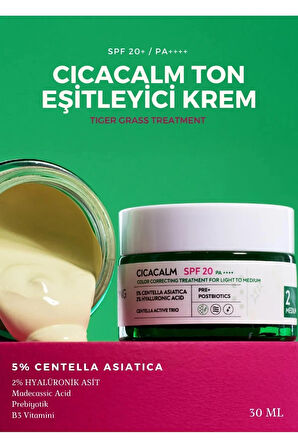ANYONG Cica Tiger Grass Ton Eşitleyici Krem Medium 20 Spf 30 ml Orta Cilt Tonları