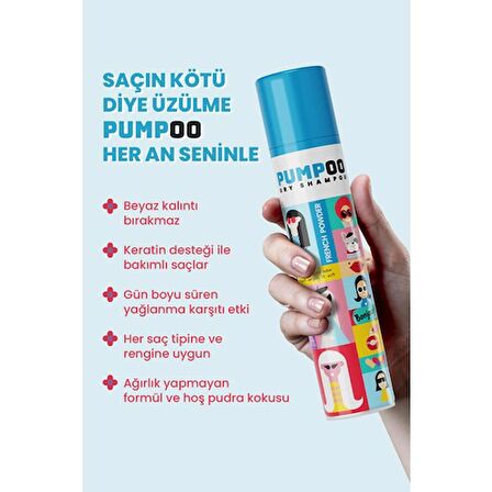 Pumpoo Dry Shampoo - French Powder 200 ml