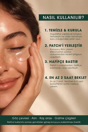 Advanced Retinol Microcone Patch :İnce Çizgi Karşıtı Mikroiğneli Yüz ve Göz Altı Onarıcı Bakım Bandı