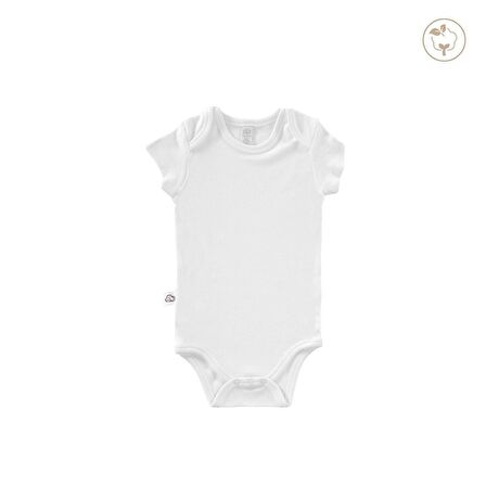 Beyaz Renk Bodysuit Kısa Kollu 5'li Set