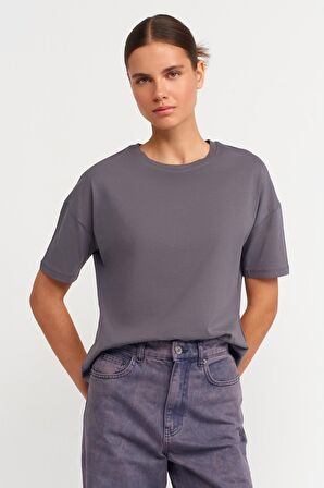 Dilvin Basic T-shirt Fume