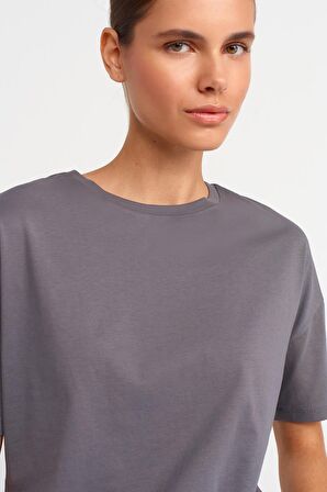 Dilvin Basic T-shirt Fume