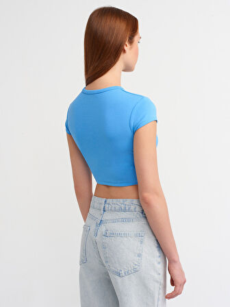 Vücuda Oturan Crop Top