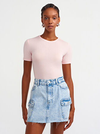 30747 DİLVİN KISA KOLLU T-SHIRT
