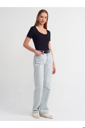 Dilvin Kadın Kısa Kollu Basic T-shirt - 30903