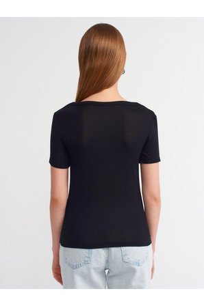 Dilvin Kadın Kısa Kollu Basic T-shirt - 30903