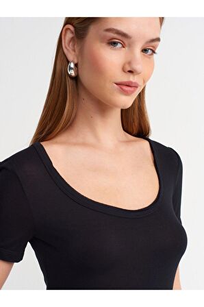 Dilvin Kadın Kısa Kollu Basic T-shirt - 30903