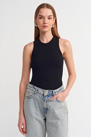 Dilvin Crop Top 20842 Siyah