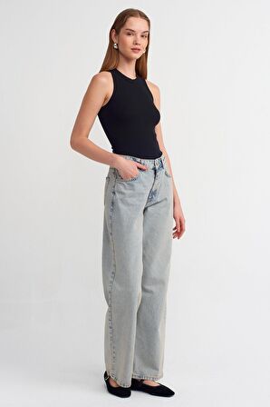 Dilvin Crop Top 20842 Siyah