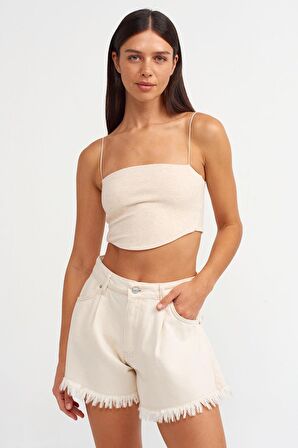 Dilvin Askılı Crop Top 20858 