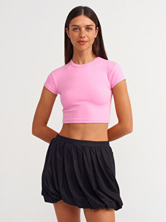 Vücuda Oturan Crop Top