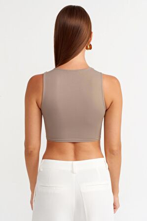 Dilvin 20902 Poliamid Crop Top 