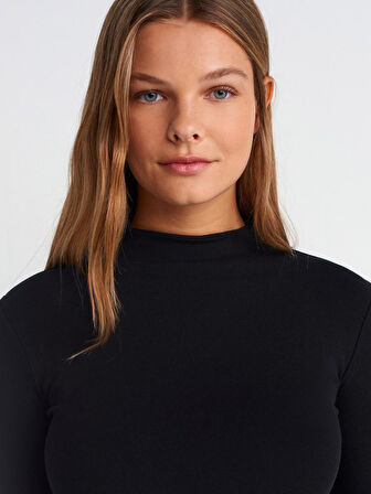 31433 DİLVİN YARIM BALIKÇI YAKA TOP