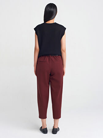 71590 DİLVİN KEMERLİ CROP PANTOLON