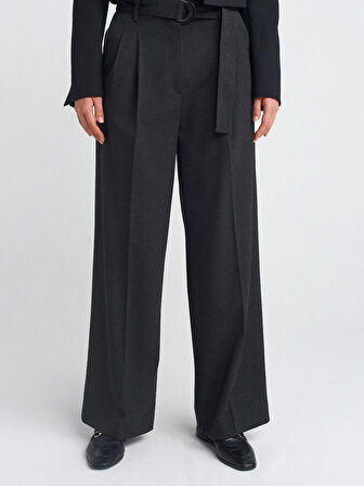 71591 DİLVİN KEMERLİ GENİŞ PANTOLON