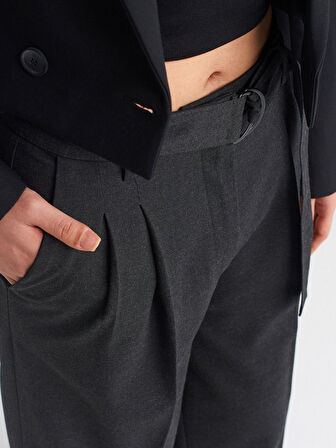 71591 DİLVİN KEMERLİ GENİŞ PANTOLON