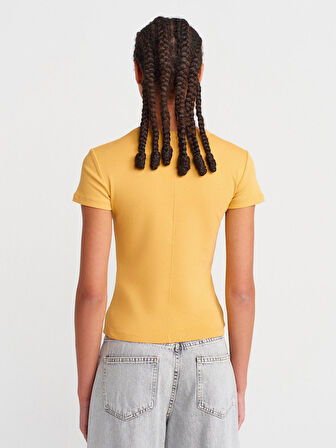 31673 DİLVİN V YAKA t-shirt