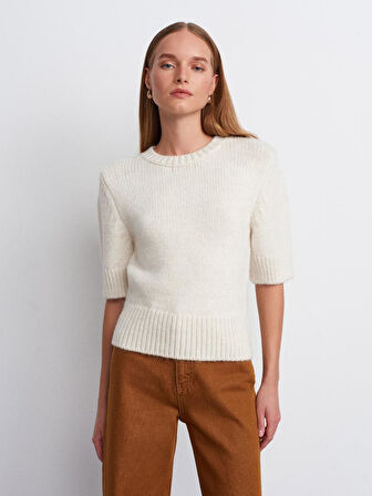 10821 DİLVİN BİSİKLET YAKA KISA KOL TRİKO KAZAK