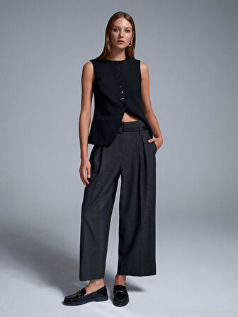 72199 DİLVİN KEMERLİ CULOTTE PANTOLON