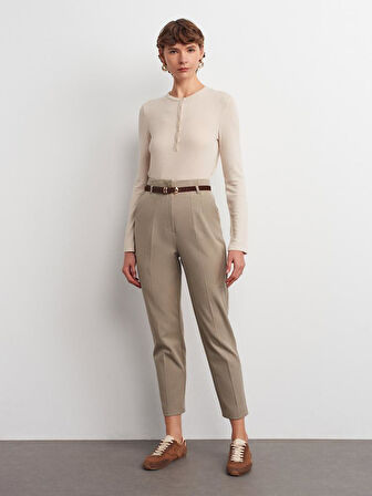 72181 DİLVİN KEMERLİ YÜKSEK BELPANTOLON