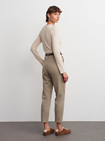72181 DİLVİN KEMERLİ YÜKSEK BELPANTOLON
