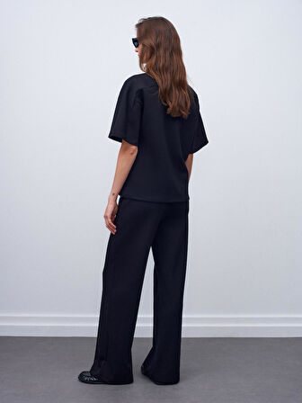 31975 DİLVİN KISA KOLLU OVERSİZE TSHIRT