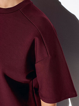 31975 DİLVİN KISA KOLLU OVERSİZE TSHIRT