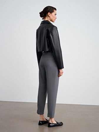 72213 DİLVİN KIVRIK PAÇA KEMERLİ PANTOLON