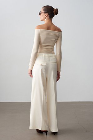 72657 DİLVİN PANTOLON PİLELİ CEPLİ