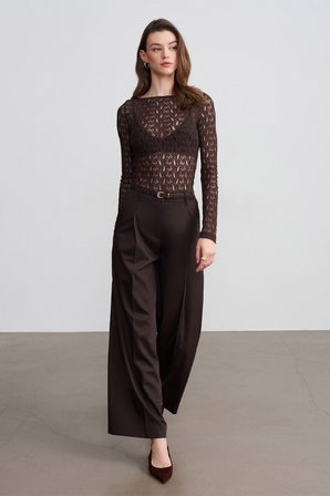 72657 DİLVİN PANTOLON PİLELİ CEPLİ