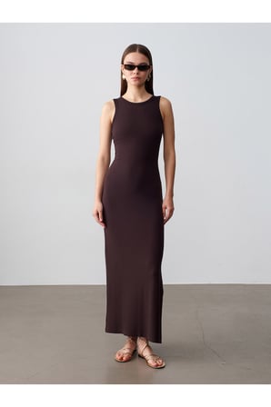 91652 Fitilli Midi Elbise