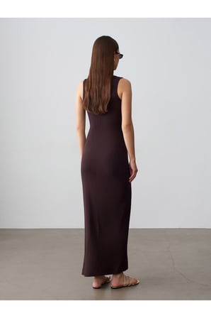 91652 Fitilli Midi Elbise