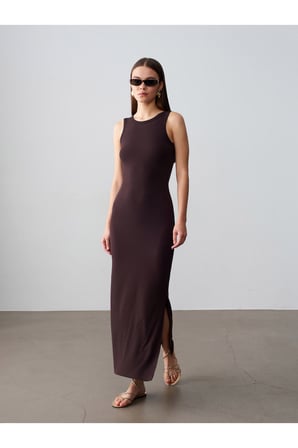 91652 Fitilli Midi Elbise