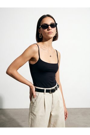 21200 Bra-Free Askılı Top-Ekru