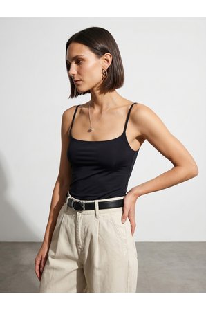 21200 Bra-Free Askılı Top-Ekru