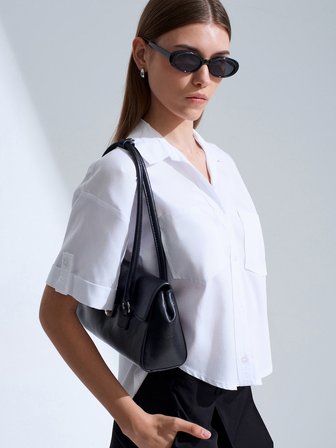 50550 DİLVİN V YAKA CEPLİ GÖMLEK