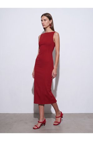 91099 Extra Slim Fit Midi Elbise